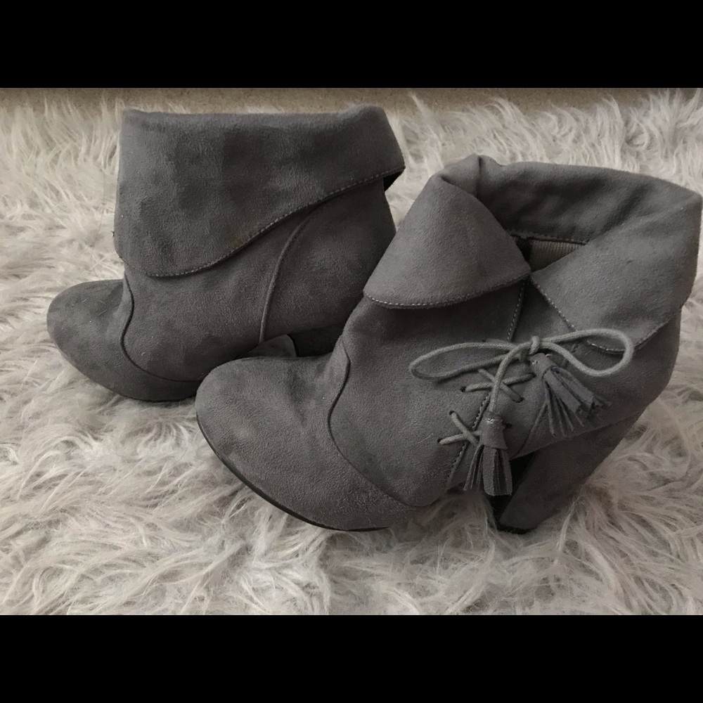 Gray Booties